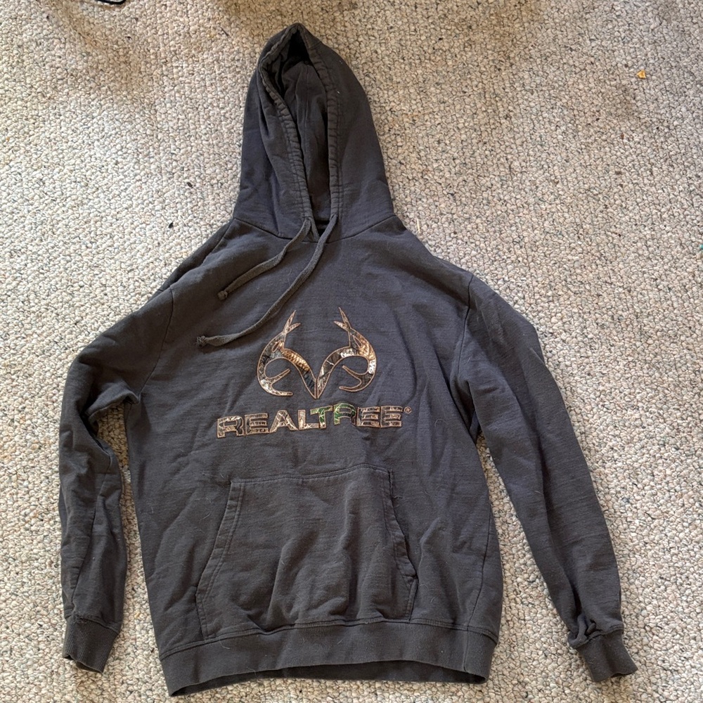 Realtree Men's Dark Gray Hoodie
